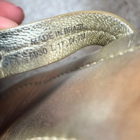 Tory Burch gold miller Metallic Sandals - Picture 5 of 6